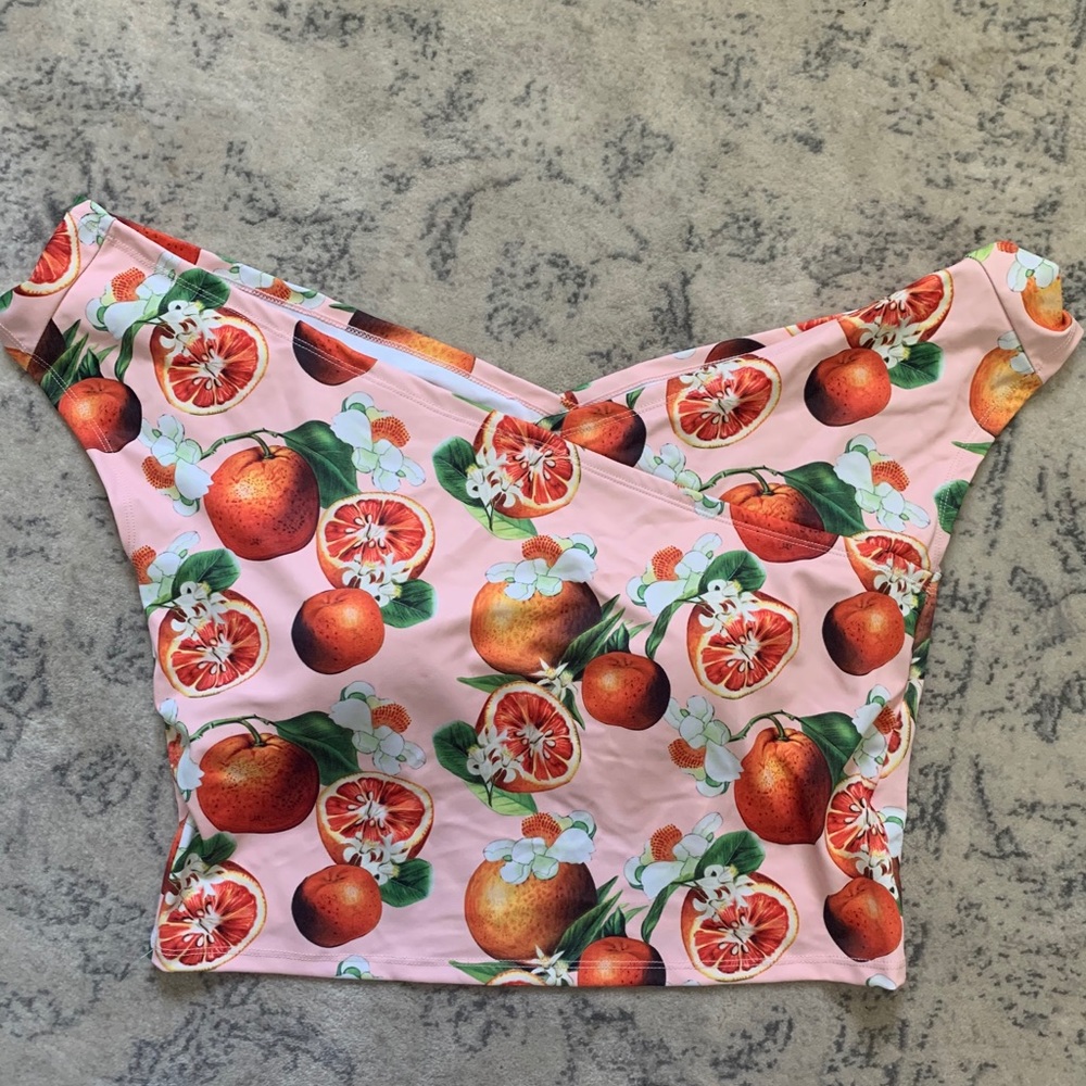 Kortni Jeane Swim Top XXL Grapefruit
